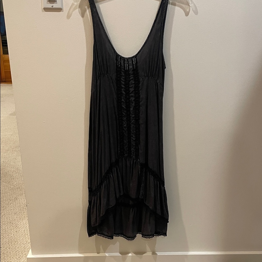 Free People Black High Low Dress